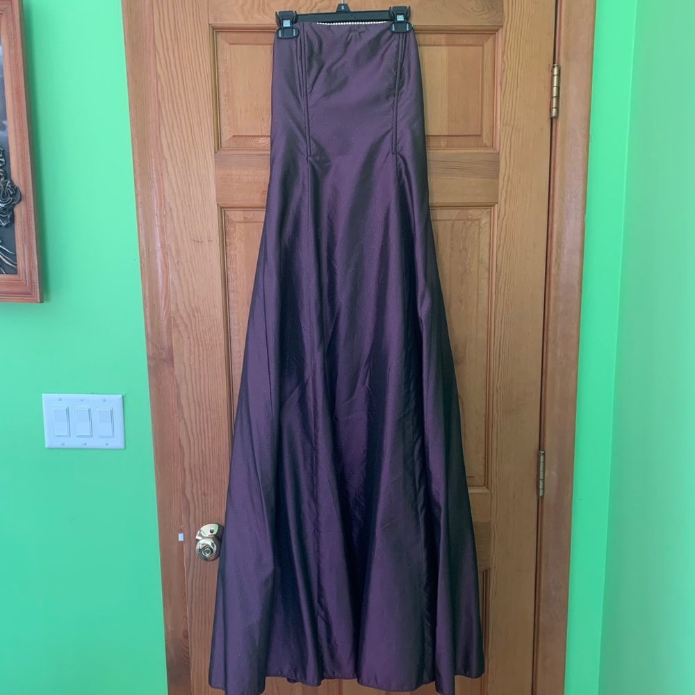 Strapless Purple Sparkly Ballgown